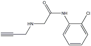 N-(2-chlorophenyl)-2-(prop-2-yn-1-ylamino)acetamide Struktur