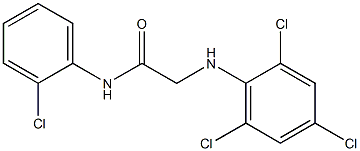 N-(2-chlorophenyl)-2-[(2,4,6-trichlorophenyl)amino]acetamide Struktur