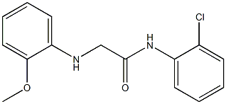 N-(2-chlorophenyl)-2-[(2-methoxyphenyl)amino]acetamide Struktur