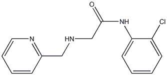 N-(2-chlorophenyl)-2-[(pyridin-2-ylmethyl)amino]acetamide Struktur