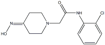 N-(2-chlorophenyl)-2-[4-(hydroxyimino)piperidin-1-yl]acetamide Struktur