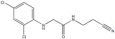 N-(2-cyanoethyl)-2-[(2,4-dichlorophenyl)amino]acetamide Struktur