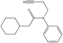 N-(2-cyanoethyl)-2-cyclohexyl-N-phenylacetamide Struktur