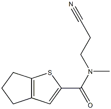 N-(2-cyanoethyl)-N-methyl-4H,5H,6H-cyclopenta[b]thiophene-2-carboxamide Struktur