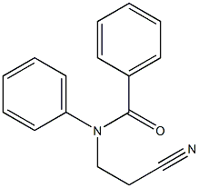 N-(2-cyanoethyl)-N-phenylbenzamide Struktur