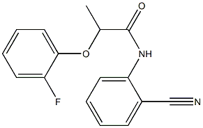 N-(2-cyanophenyl)-2-(2-fluorophenoxy)propanamide Struktur