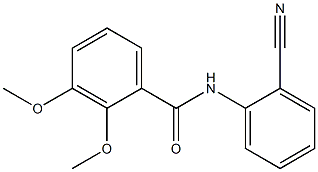 N-(2-cyanophenyl)-2,3-dimethoxybenzamide Struktur