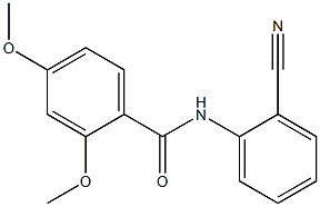 N-(2-cyanophenyl)-2,4-dimethoxybenzamide Struktur