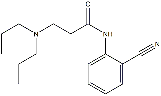 N-(2-cyanophenyl)-3-(dipropylamino)propanamide Struktur