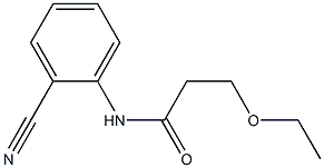 N-(2-cyanophenyl)-3-ethoxypropanamide Struktur