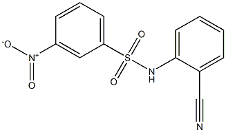 N-(2-cyanophenyl)-3-nitrobenzene-1-sulfonamide Struktur