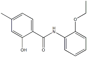 N-(2-ethoxyphenyl)-2-hydroxy-4-methylbenzamide Struktur