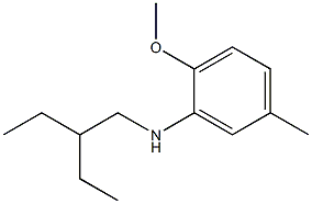 N-(2-ethylbutyl)-2-methoxy-5-methylaniline Struktur