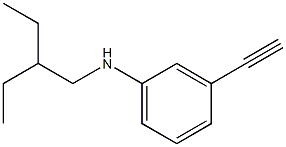 N-(2-ethylbutyl)-3-ethynylaniline Struktur