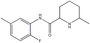 N-(2-fluoro-5-methylphenyl)-6-methylpiperidine-2-carboxamide Struktur