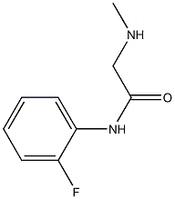 N-(2-fluorophenyl)-2-(methylamino)acetamide Struktur