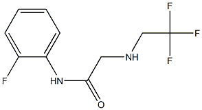 N-(2-fluorophenyl)-2-[(2,2,2-trifluoroethyl)amino]acetamide Struktur