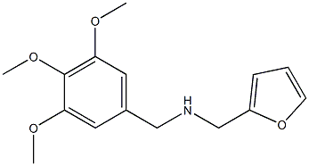 N-(2-furylmethyl)-N-(3,4,5-trimethoxybenzyl)amine Struktur