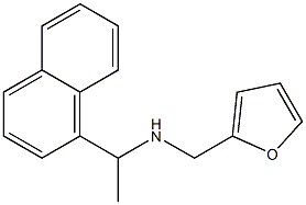 N-(2-furylmethyl)-N-[1-(1-naphthyl)ethyl]amine Struktur