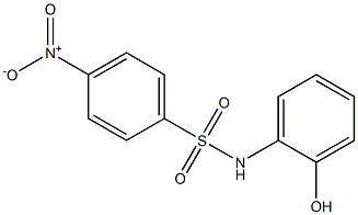 N-(2-hydroxyphenyl)-4-nitrobenzene-1-sulfonamide Struktur