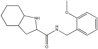 N-(2-methoxybenzyl)octahydro-1H-indole-2-carboxamide Struktur