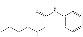 N-(2-methylphenyl)-2-(pentan-2-ylamino)acetamide Struktur