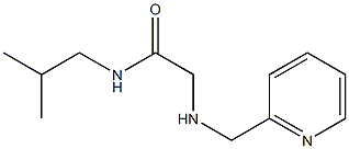 N-(2-methylpropyl)-2-[(pyridin-2-ylmethyl)amino]acetamide Struktur