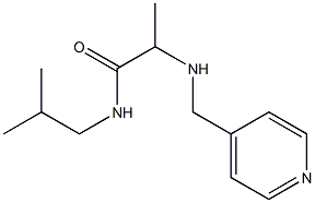 N-(2-methylpropyl)-2-[(pyridin-4-ylmethyl)amino]propanamide Struktur