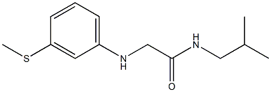 N-(2-methylpropyl)-2-{[3-(methylsulfanyl)phenyl]amino}acetamide Struktur