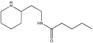 N-(2-piperidin-2-ylethyl)pentanamide Struktur