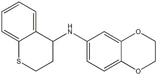 N-(3,4-dihydro-2H-1-benzothiopyran-4-yl)-2,3-dihydro-1,4-benzodioxin-6-amine Struktur