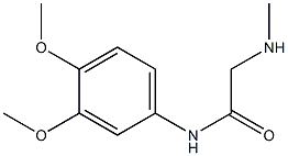 N-(3,4-dimethoxyphenyl)-2-(methylamino)acetamide Struktur