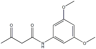 N-(3,5-dimethoxyphenyl)-3-oxobutanamide Struktur