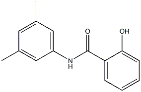 N-(3,5-dimethylphenyl)-2-hydroxybenzamide Struktur