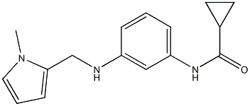 N-(3-{[(1-methyl-1H-pyrrol-2-yl)methyl]amino}phenyl)cyclopropanecarboxamide Struktur