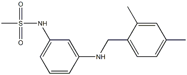 N-(3-{[(2,4-dimethylphenyl)methyl]amino}phenyl)methanesulfonamide Struktur