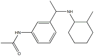 N-(3-{1-[(2-methylcyclohexyl)amino]ethyl}phenyl)acetamide Struktur