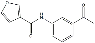 N-(3-acetylphenyl)-3-furamide Struktur