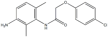 N-(3-amino-2,6-dimethylphenyl)-2-(4-chlorophenoxy)acetamide Struktur