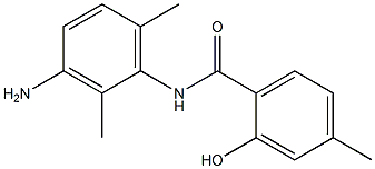 N-(3-amino-2,6-dimethylphenyl)-2-hydroxy-4-methylbenzamide Struktur