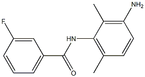 N-(3-amino-2,6-dimethylphenyl)-3-fluorobenzamide Struktur