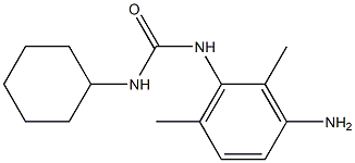 N-(3-amino-2,6-dimethylphenyl)-N'-cyclohexylurea Struktur