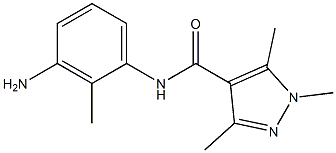 N-(3-amino-2-methylphenyl)-1,3,5-trimethyl-1H-pyrazole-4-carboxamide Struktur