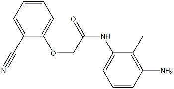 N-(3-amino-2-methylphenyl)-2-(2-cyanophenoxy)acetamide Struktur