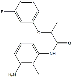 N-(3-amino-2-methylphenyl)-2-(3-fluorophenoxy)propanamide Struktur