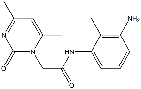 N-(3-amino-2-methylphenyl)-2-(4,6-dimethyl-2-oxopyrimidin-1(2H)-yl)acetamide Struktur