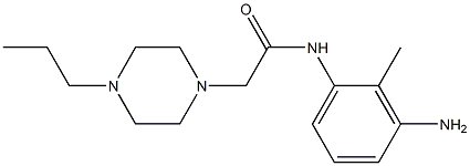 N-(3-amino-2-methylphenyl)-2-(4-propylpiperazin-1-yl)acetamide Struktur