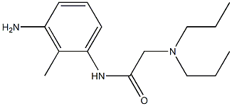 N-(3-amino-2-methylphenyl)-2-(dipropylamino)acetamide Struktur