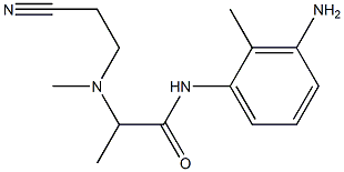 N-(3-amino-2-methylphenyl)-2-[(2-cyanoethyl)(methyl)amino]propanamide Struktur