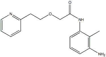 N-(3-amino-2-methylphenyl)-2-[2-(pyridin-2-yl)ethoxy]acetamide Struktur